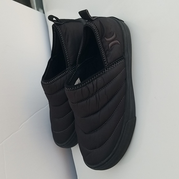 Hurley Black Puff Kayo Chukka Quilted Slip-On Shoes 7M - Picture 4 of 8